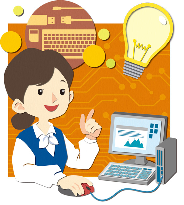 タログ表紙用イラストカット