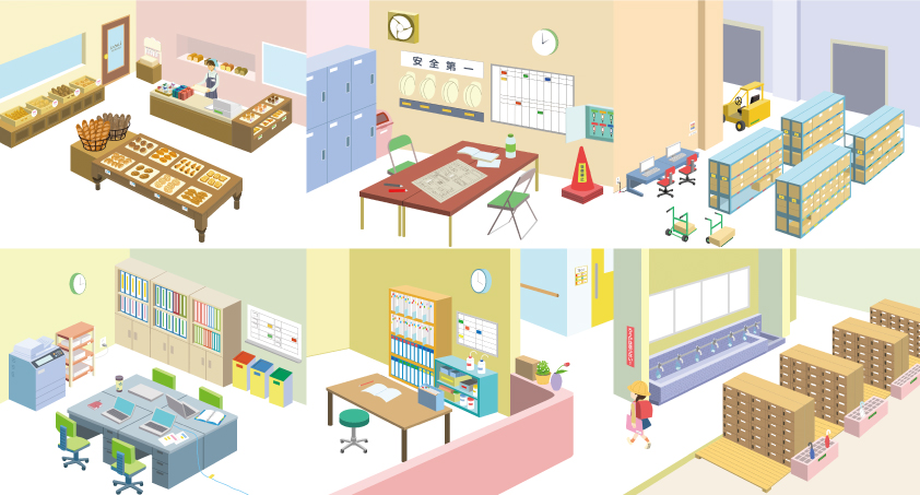 特集ページイラストカット